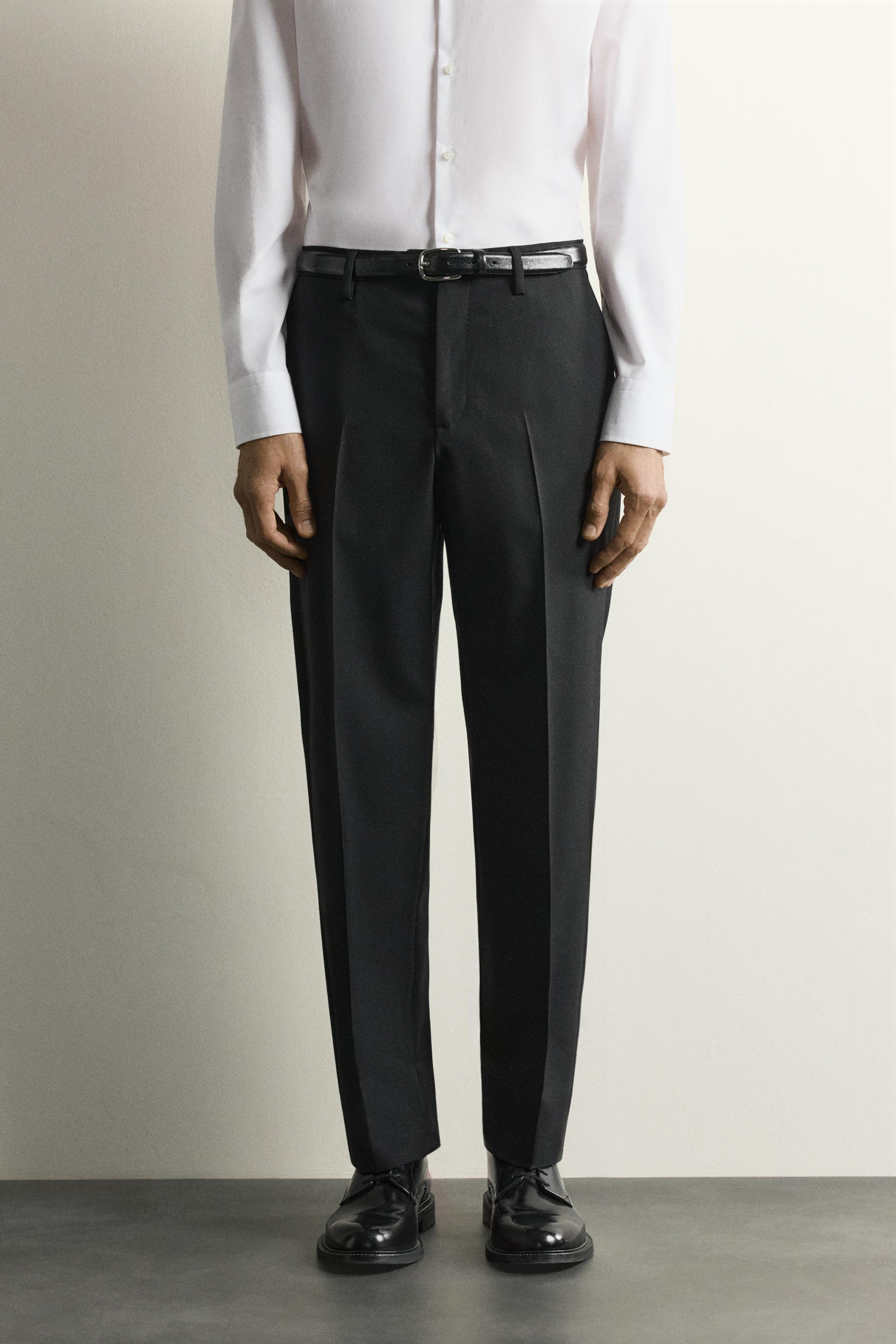 100% WOOL SUIT PANTS